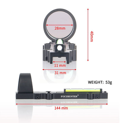 1X28 RED&GREEN DOT FIBER SHOTGUN SIGHT - OPTICREV