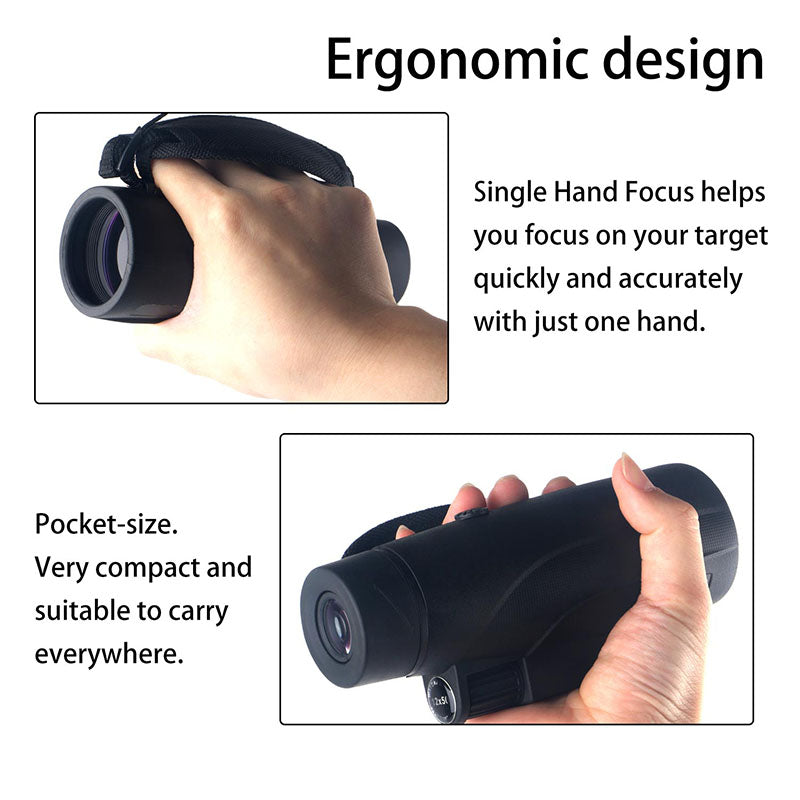 High Powered 12X50 Monocular