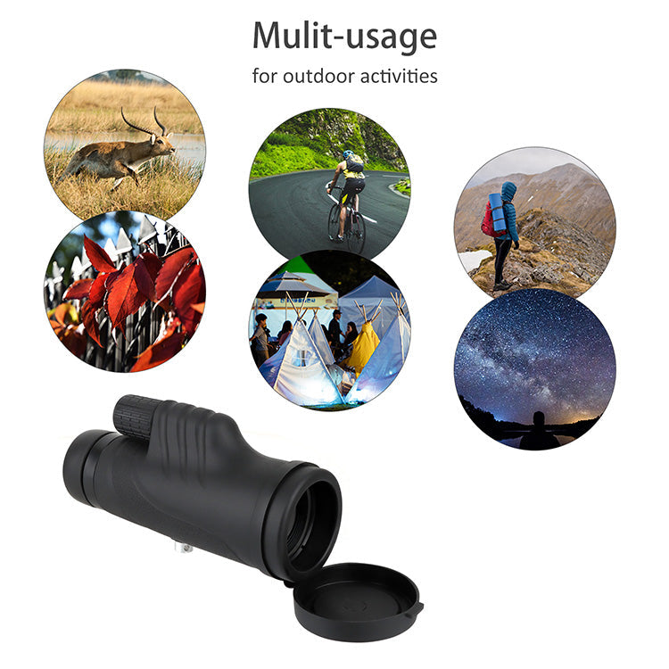 10x42 High Power Monocular Telescope HD Dual Focus Scope