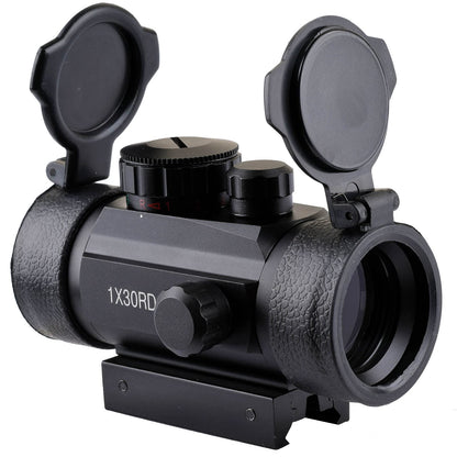 5 M.O.A DOT RED GREEN DOT 1X30RD TELESCOPE DOT SCOPE SIGHT TACTICAL AIRSOFT PICATINNY MOUNT FOR 11MM & 20MM WEAVER RAIL HUNTING - OPTICREV