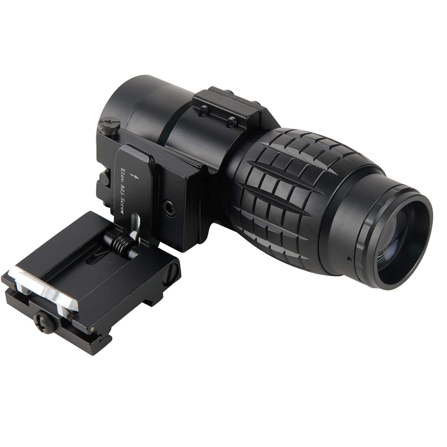 ‎BBRAND 3X MAGNIFIER FLIP TO SIDE SCOPE 3X30MM RIFLE MAGNIFIER WITH QD MOUNT AND LEN COVERS - OPTICREV