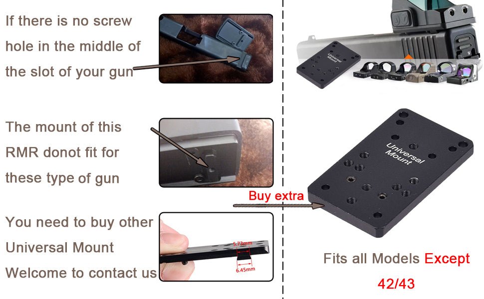 TACTICAL FLIP RED DOT HOLOGRAPHIC REFLECTION MOS SIGHT - OPTICREV